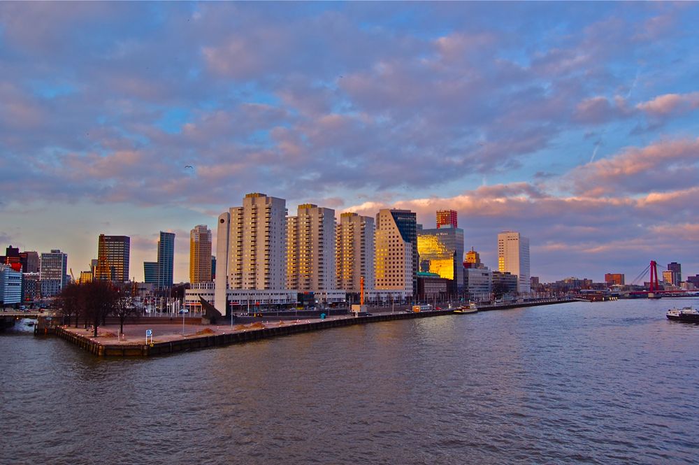 Rotterdam vanaf de Erasmusbrug
